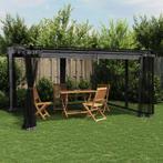 vidaXL Prieel met zijwanden van gaas 4x3 m staal, Tuin en Terras, Partytenten, Verzenden, Nieuw