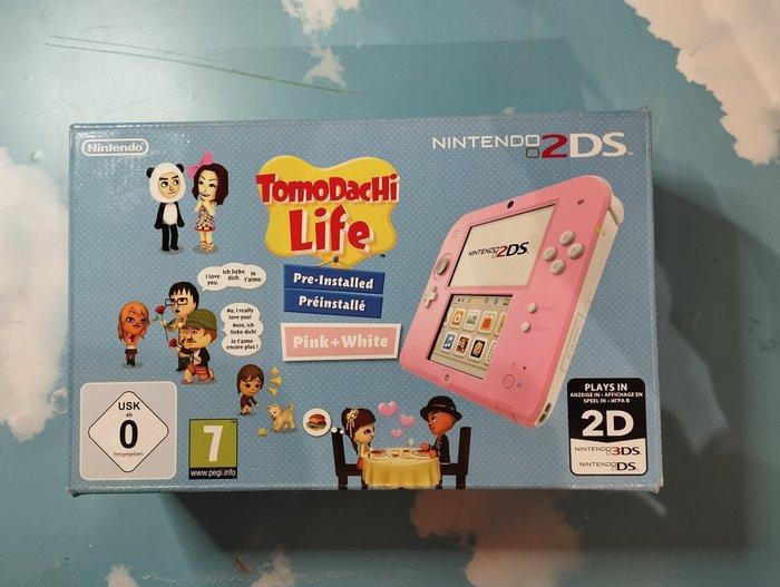 Nintendo - Nintendo 2DS - Nintendo 2DS Pink+White Tomodachi, Spelcomputers en Games, Spelcomputers | Overige Accessoires