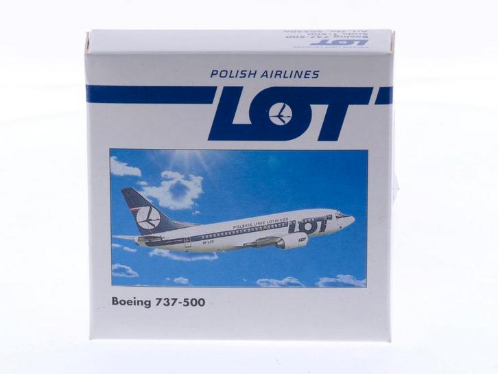 Schaal 1:500 Herpa 505406 LOT - Polish Airlines Boeing 73..., Hobby en Vrije tijd, Modelbouw | Vliegtuigen en Helikopters, Zo goed als nieuw