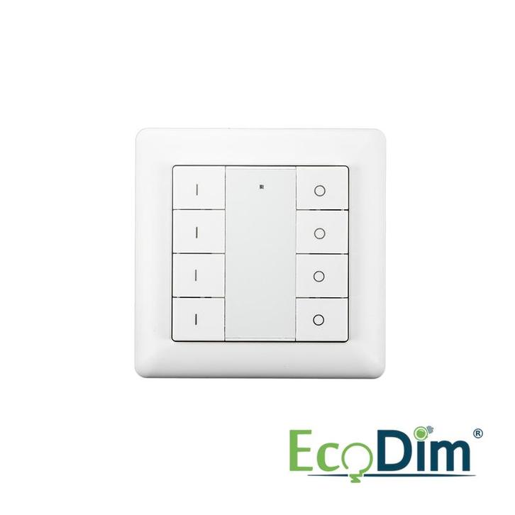 ECODIM | DRAADLOZE SCHAKELAAR ZIGBEE | 4 GROEPEN | WIT, Huis en Inrichting, Lampen | Overige