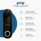 2dekans | Gologi draadloze deurbel - HD Video Deurbel - Met, Audio, Tv en Foto, Videobewaking, Ophalen of Verzenden, Zo goed als nieuw