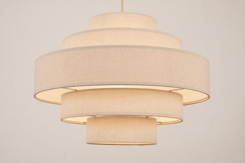 Rietveld Hanglampen - Creme, Beige, Zand - Stof, Metaal, Huis en Inrichting, Lampen | Hanglampen, Verzenden