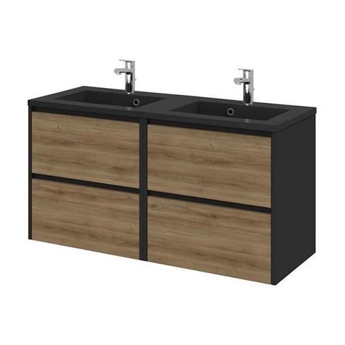Tiger Reverse Meubelset 120 cm met 4 lades Chalet eik - Mat, Doe-het-zelf en Verbouw, Sanitair, Bad, Nieuw, Ophalen of Verzenden