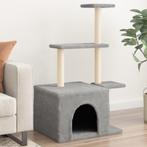 vidaXL Kattenmeubel met sisal krabpalen 110 cm lichtgrijs, Verzenden, Nieuw