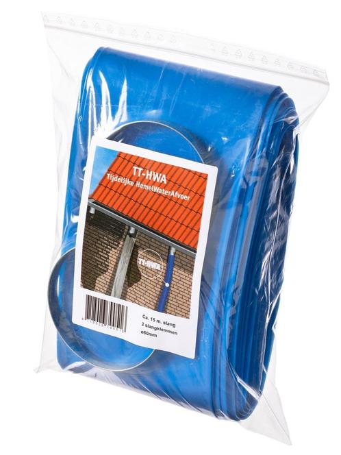 Tijdelijke HWA met Slangklemmen - 15m, Doe-het-zelf en Verbouw, Dakpannen en Dakbedekking, Overige typen, Nieuw, Overige materialen