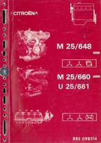 1984 Citroën M25/648 M25/660 U25/661 Motor Reparatieboek, Verzenden