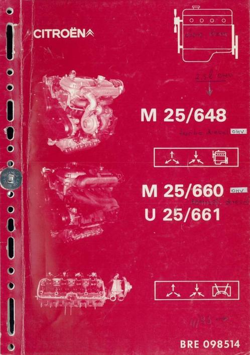 1984 Citroën M25/648 M25/660 U25/661 Motor Reparatieboek, Auto diversen, Handleidingen en Instructieboekjes, Verzenden