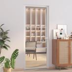 vidaXL Binnendeur 83x201,5 cm ESG-glas en aluminium wit, Doe-het-zelf en Verbouw, Deuren en Horren, Verzenden, Nieuw