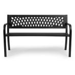 Stalen tuinbank - antraciet - 2-persoons | 120 x 50 x 75 cm, Tuin en Terras, Tuinbanken, Verzenden, Nieuw
