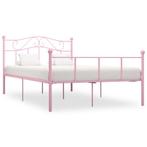 vidaXL Bedframe metaal roze 160x200 cm, Verzenden, 200 cm, Metaal, 160 cm
