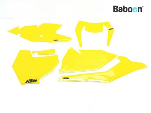 Sticker KTM 250 SX 2017-2018 Number Plate Sticker Yellow, Motoren, Onderdelen | Overige, Gebruikt, Verzenden