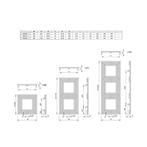 Designradiator Sapho Monopoli 60x60 cm 312W Antraciet, Ophalen of Verzenden, Nieuw