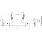 Xellanz Rio Thermostatische Douchemengkraan - 12cm -, Doe-het-zelf en Verbouw, Sanitair, Ophalen of Verzenden, Nieuw