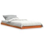 Bedframe 90x190 Wasbruin - Grenen - Retourdeal - Slaapkamer, 90 cm, Eenpersoons, Bruin, Nieuw