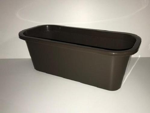 Bloembak Bruin lengte 40cm (set van 2) (Plantenbakken), Tuin en Terras, Bloembakken en Plantenbakken, Nieuw, Verzenden