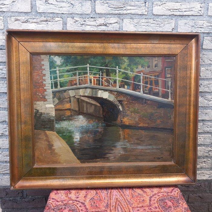 Berend Adriaanus Bongers (1866-1946) - Delft vrouwenregt, Antiek en Kunst, Kunst | Schilderijen | Klassiek