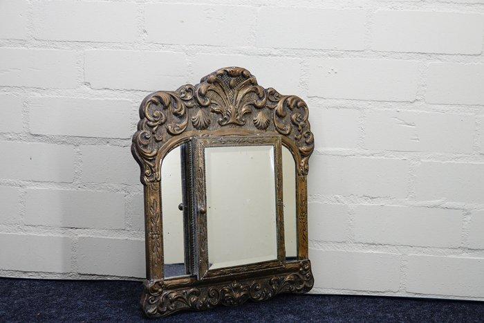 Wandspiegel - Hout - gang spiegel, Antiek en Kunst, Curiosa en Brocante