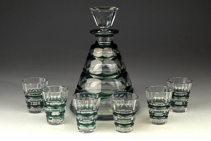 Val Saint Lambert - Karaf - Glas, Antiek en Kunst, Kunst | Designobjecten