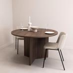 SALE! Ronde Eettafel Mae, 140cm, kleur Bruin Noten, Verzenden, Design, Modern, Rond, Nieuw