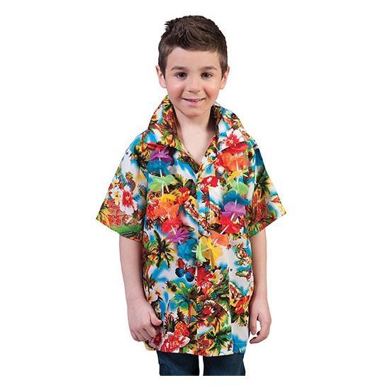 Hawaii feestkleding shirt kinderen - Hawaii kleding, Kinderen en Baby's, Carnavalskleding en Verkleedspullen, Verzenden