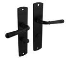 Intersteel deurklink Helena op schild 230x44mm WC63/8 zwart, Verzenden, Nieuw