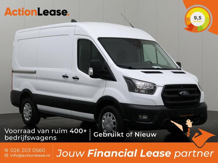 Ford Transit L2 H2 2023 €299 per maand, Auto's, Bestelauto's, Dealer onderhouden, Te koop, Zwart, Handgeschakeld, Financial lease