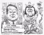 Pentekening Amerika - Allen en Webb (lijst optie), Verzenden