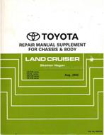 2003 TOYOTA LAND CRUISER CHASSIS & CARROSSERIE, Auto diversen, Handleidingen en Instructieboekjes