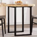vidaXL Tafelblad rond Ø 80x4 cm massief acaciahout, Huis en Inrichting, Tafels | Eettafels, Verzenden, Nieuw