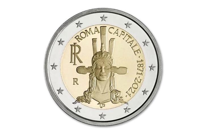 2 euro 150 jaar hoofdstad Rome 2021 - Italië, Postzegels en Munten, Munten | Europa | Euromunten, Verzenden