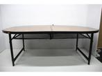 Bo-Camp Industrial - Tafel - Ovaal - Koffermodel - 150x80 cm, Huis en Inrichting, Verzenden, Zo goed als nieuw