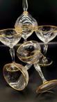 Fostoria Glass - Prachtig servies van champagneglazen in