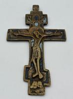 Kruis - Brons, Emaille - 1750-1800, Antiek en Kunst
