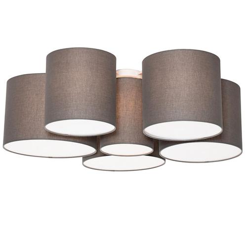 Moderne plafondlamp taupe 6-lichts - Multidrum, Huis en Inrichting, Lampen | Overige