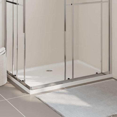 vidaXL Douchebak rechthoekig 80x120 cm ABS wit, Doe-het-zelf en Verbouw, Sanitair, Nieuw, Verzenden