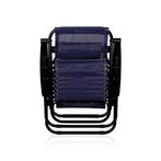 Comfortabele blauwe ligstoel tuin - duurzaam ijzeren fram..., Tuin en Terras, Ophalen of Verzenden, Nieuw