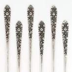 Djokja cocktail-lepels - Lepel (6) - .800 zilver, Antiek en Kunst, Antiek | Goud en Zilver
