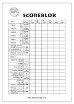 Yahtzee Scoreblok 21cm 50 paginas, Hobby en Vrije tijd, Nieuw, Verzenden