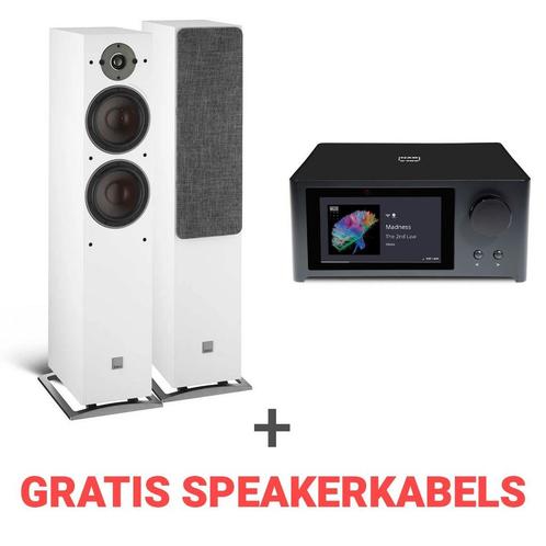 Dali NAD Combi deal Dali Oberon 7 + Nad C700 - wit/zwart, Audio, Tv en Foto, Luidsprekers, Front, Rear of Stereo speakers, Nieuw