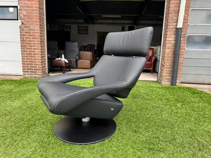 Relax fauteuil De Sede Ds-255 zwart leer design stoel desede, Huis en Inrichting, Fauteuils, 75 tot 100 cm, Zo goed als nieuw
