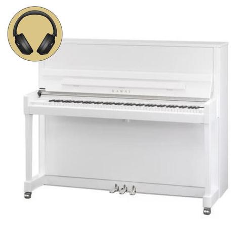 Kawai K-300 ATX4 WH/P chroom silent piano, Muziek en Instrumenten, Piano's