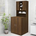 vidaXL Wasmachinekast 70,5x25,5x90 cm bruin eikenkleur, Verzenden, Nieuw