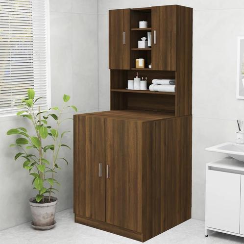 vidaXL Wasmachinekast 70,5x25,5x90 cm bruin eikenkleur, Witgoed en Apparatuur, Wasmachines, Nieuw, Verzenden