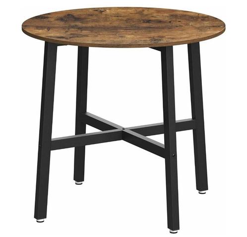 Hoppa! KDT080B01 Keukentafel rond 80 x 75 cm van 89 voor 63, Huis en Inrichting, Tafels | Eettafels, 50 tot 100 cm, 50 tot 100 cm