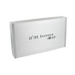 HDD behuizing voor 3,5 IDE HDD - USB2.0 / zilver, Nieuw, Ophalen of Verzenden