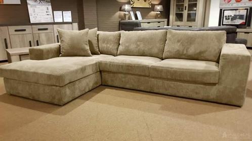 Loungebank Loenen - loungebanken - Beige, Huis en Inrichting, Banken | Sofa's en Chaises Longues, Nieuw, Stof