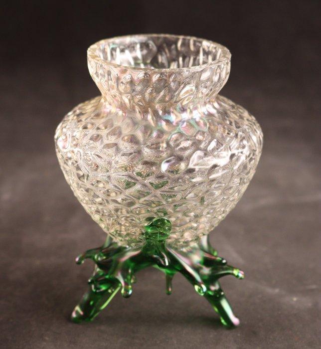 Iriserende Jugendstil sier - Vaas - Glas, Antiek en Kunst, Antiek | Glas en Kristal