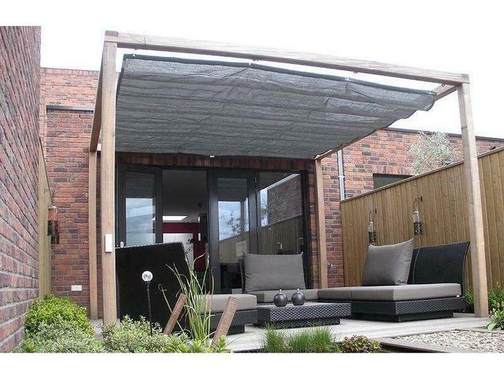 Nesling coolfit harmonica schaduwdoek 2 meter breed 3 meter, Tuin en Terras, Schaduwdoeken, Nieuw