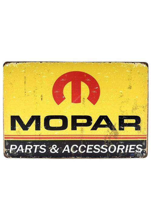 Metalen Wandbord - Mopar, Huis en Inrichting, Woonaccessoires | Wanddecoraties, Ophalen of Verzenden