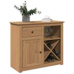 vidaXL Dressoir met lade Panama 93x40x80 cm massief, Verzenden, Nieuw, 75 cm of meer, Minder dan 50 cm